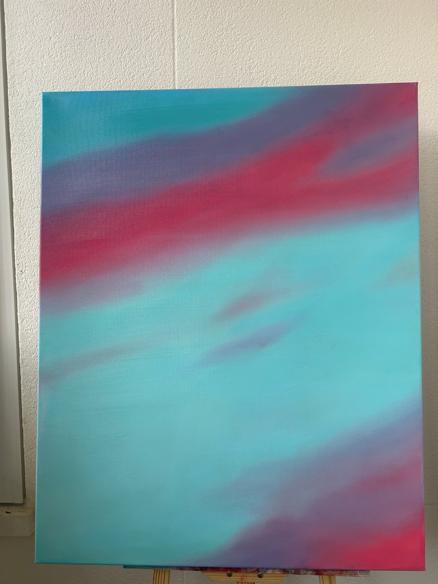 Fusion of Turquoise Air and Fuchsia Movement