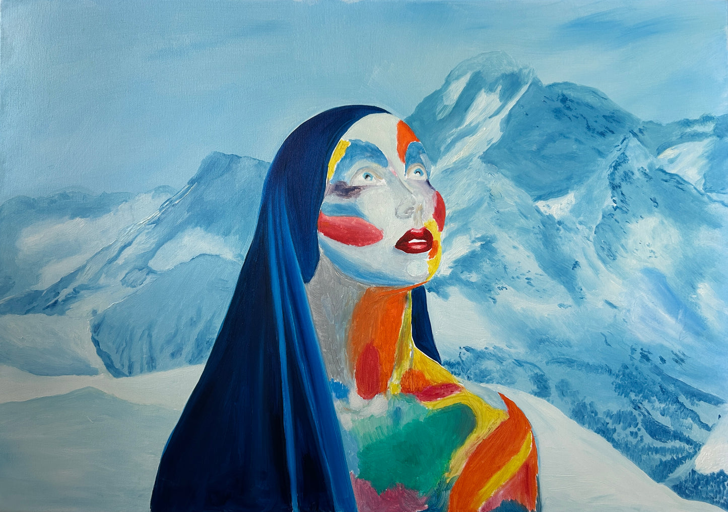 Goddess of Awakening In a Frozen Landscape