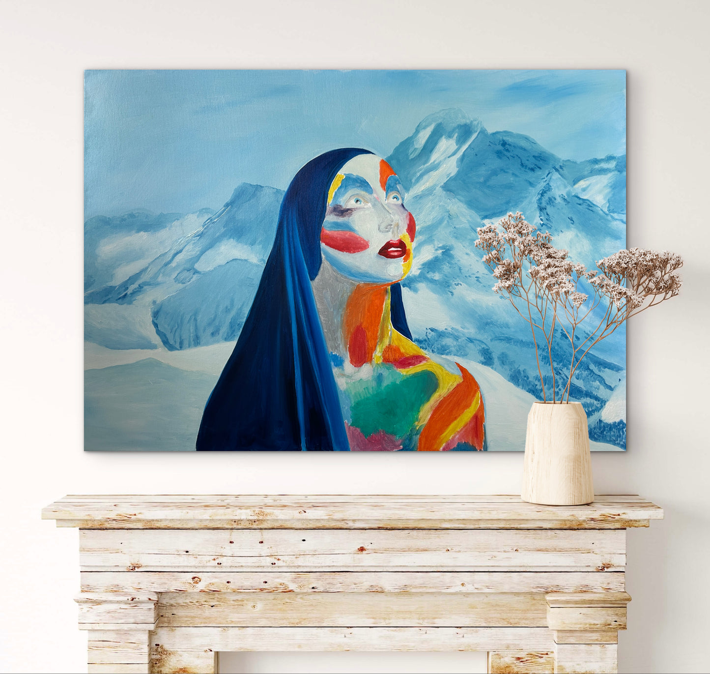 Goddess of Awakening In a Frozen Landscape