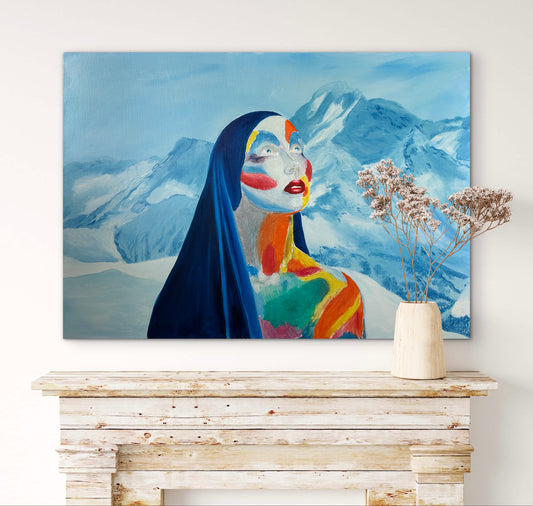 Goddess of Awakening In a Frozen Landscape